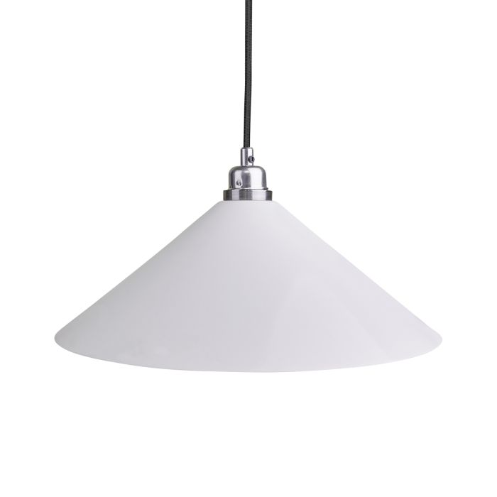 Cone White Medium Pendant