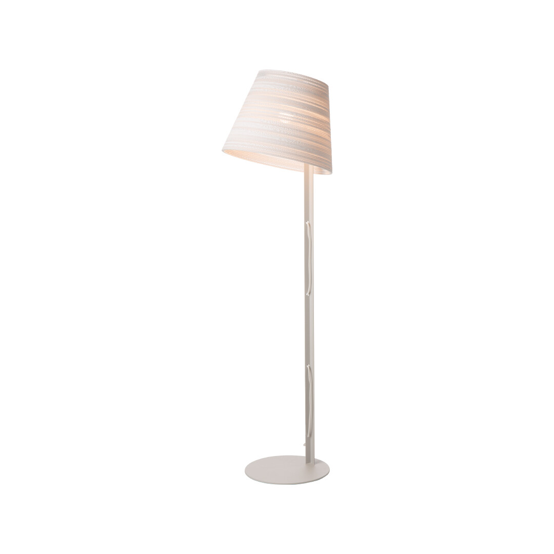 Graypants Scraplight White series Tilt Floor Lamp White GP jpg