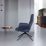 Easy Fauteuil draai Bald Sprang Blue jpg