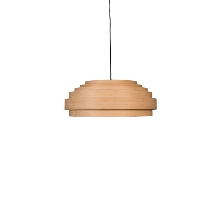 Thin wood shade Large Pendant