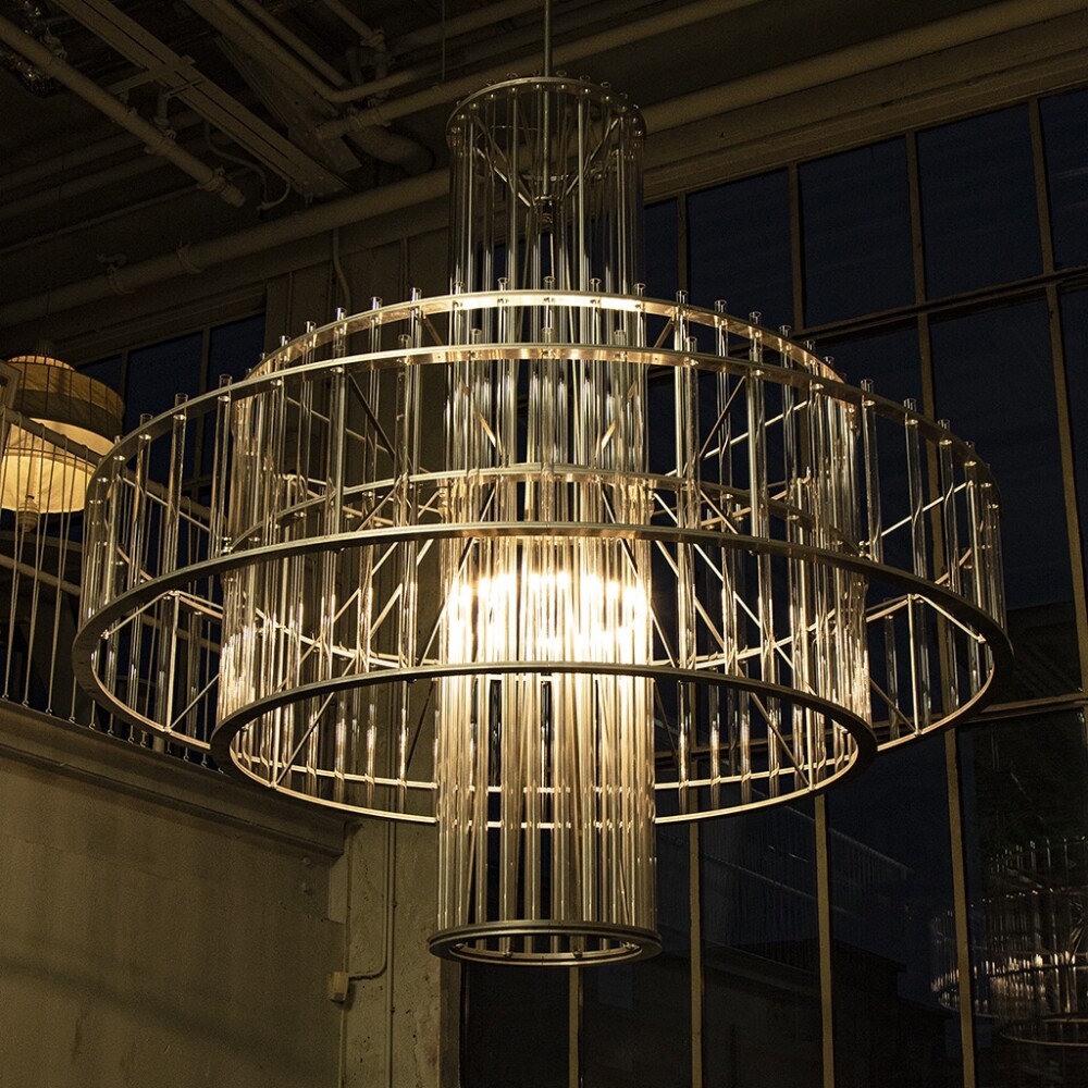 Enormous Aluminium Chandelier thumbnail jpg