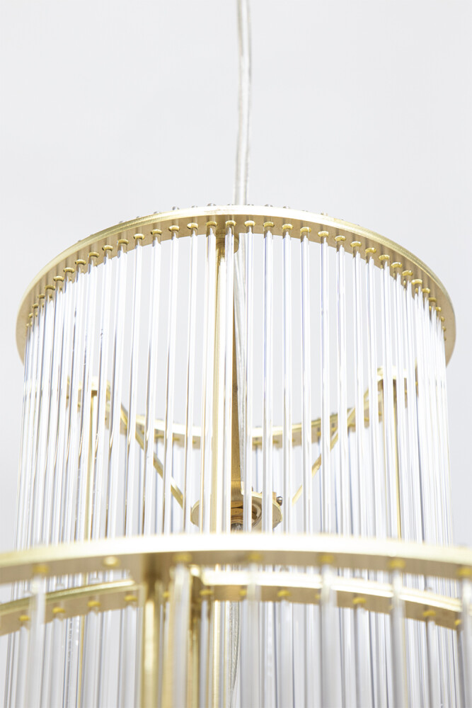 WHITE CLEAR Gezaagdglas Kroonluchters detail jpg