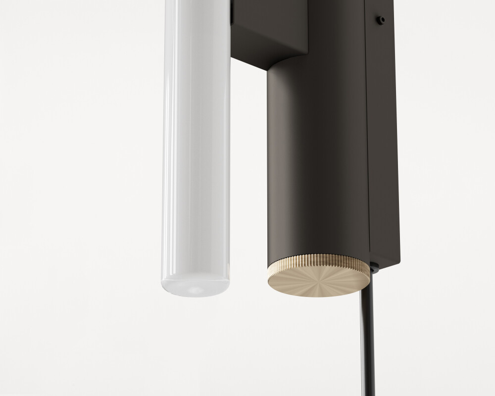 FRAMA Eiffel Wall Light Single Blackened Steel Packshot jpg