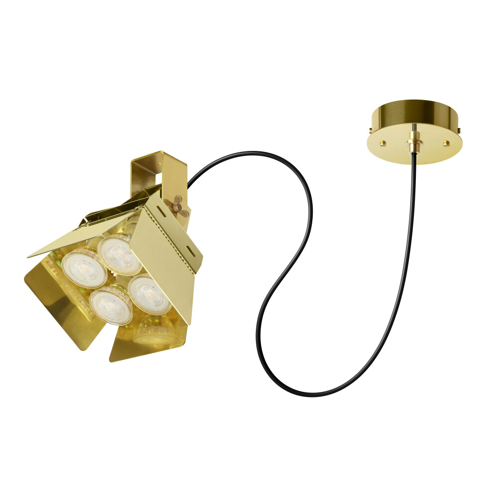 PHE Ledspot canopy Brass pendant lamp jpg
