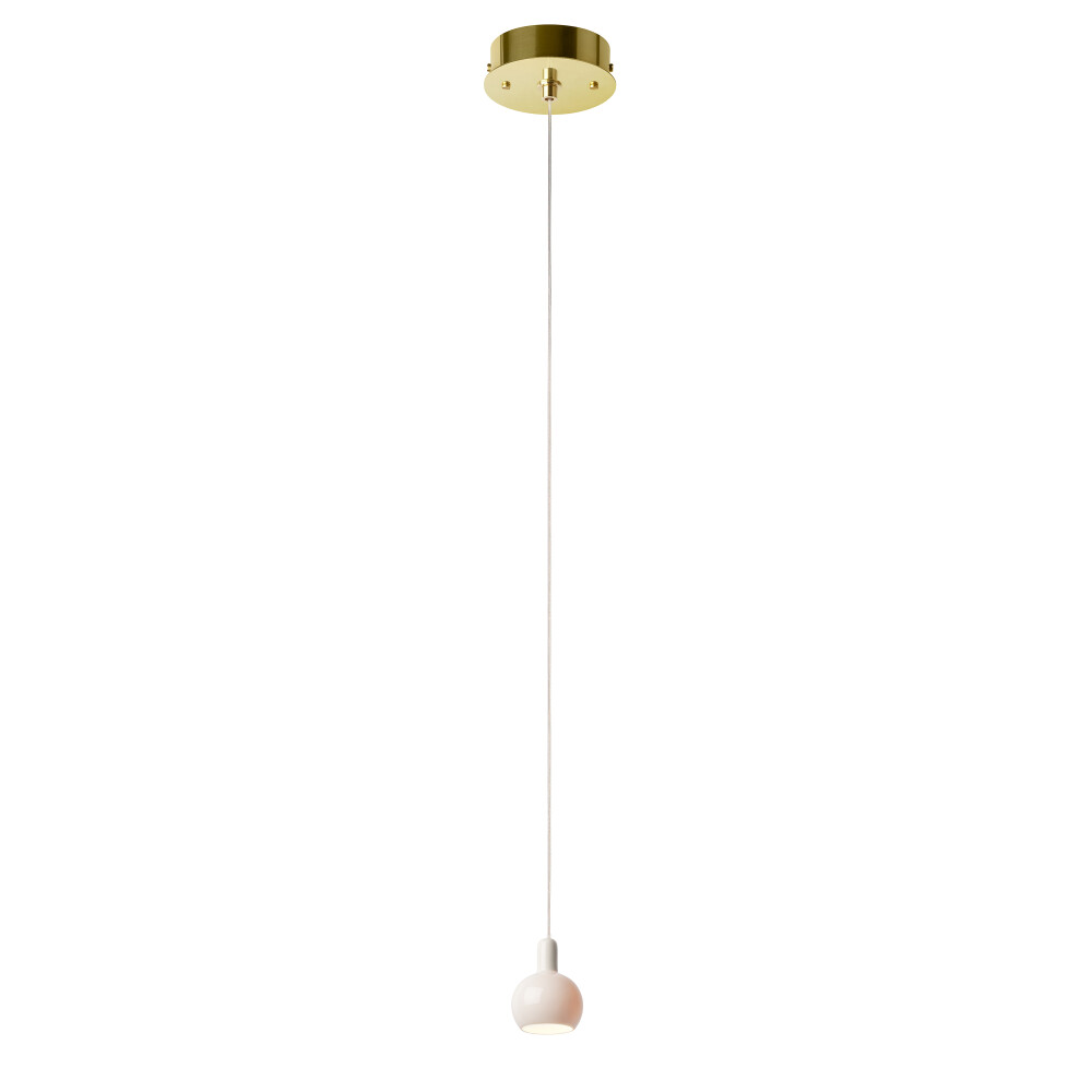 PHE SMALL CERAMIC LIGHT single pendant canopy mount on jpg