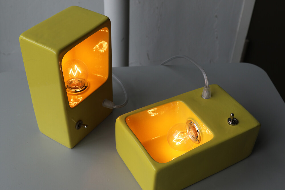 Piet Hein Eek One Mold Lamp yellow mood jpg